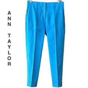 🌴 Ann Taylor Linen Blend, High Rise, Ankle Length Pants. Size 4P